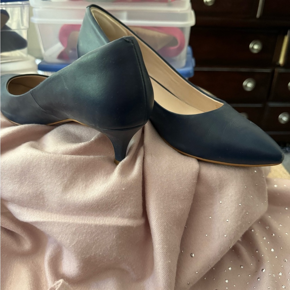 Navy Blue. High Heels